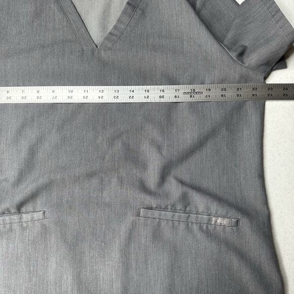 FIGS Scrub Top Womens XL Casma Technical Collection Graphite Gray Uniform Work - Picture 6 of 7